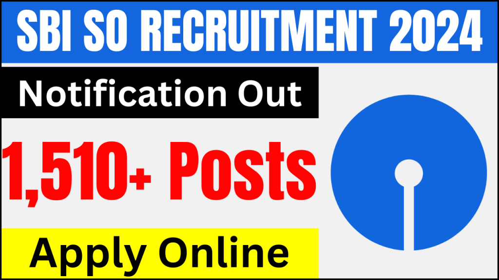 SBI SO Recruitment 2024