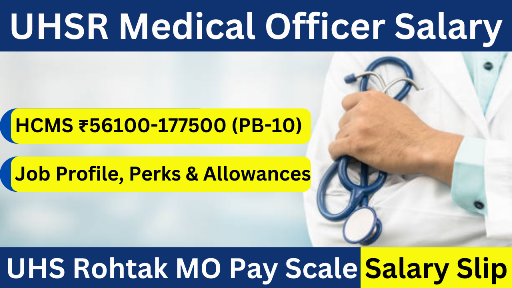 UHSR Medical Officer Salary 2024